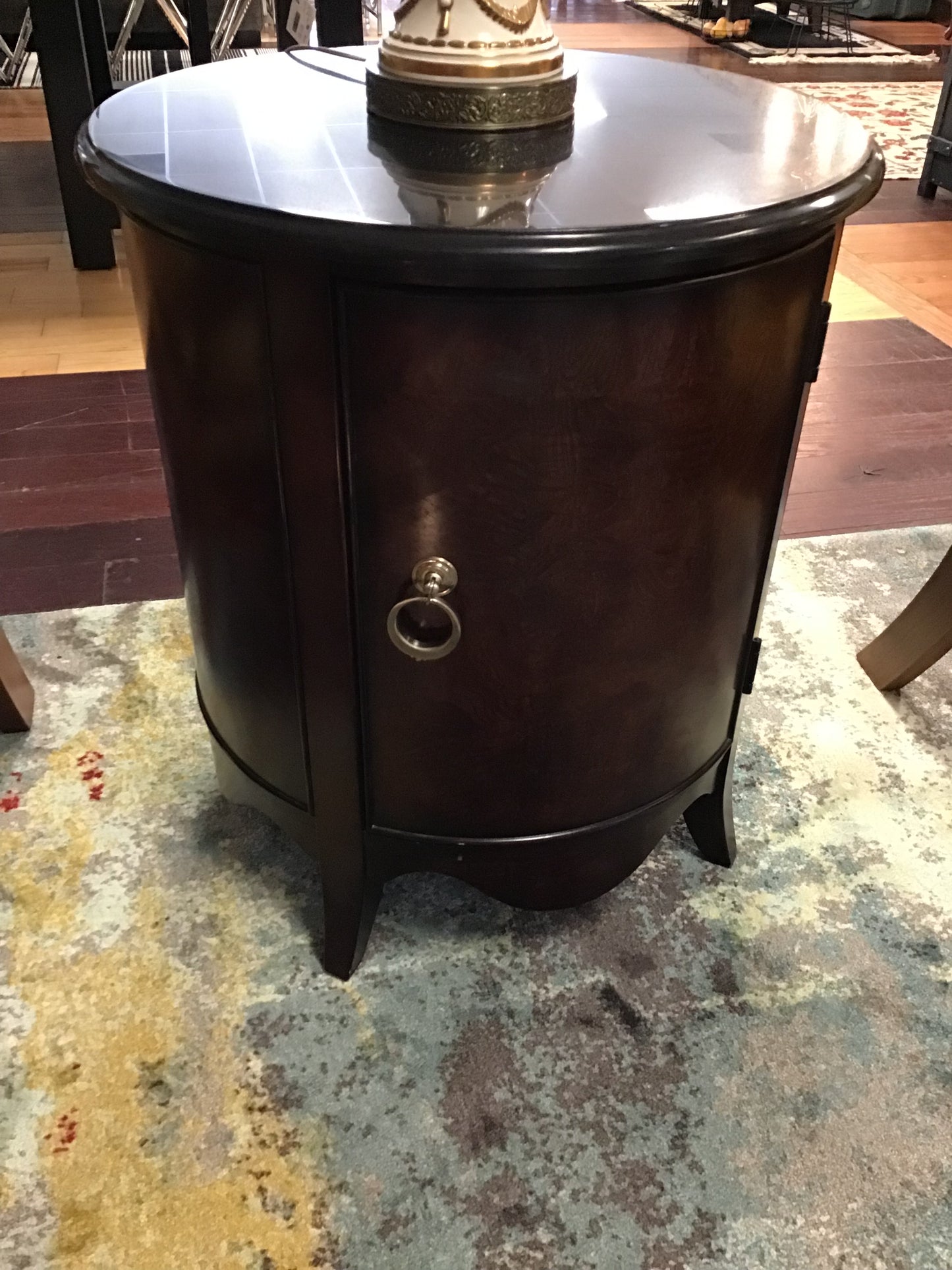 Marble Topped Drum Table