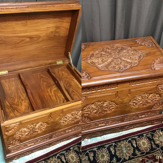 Hand Carved Hope Chest