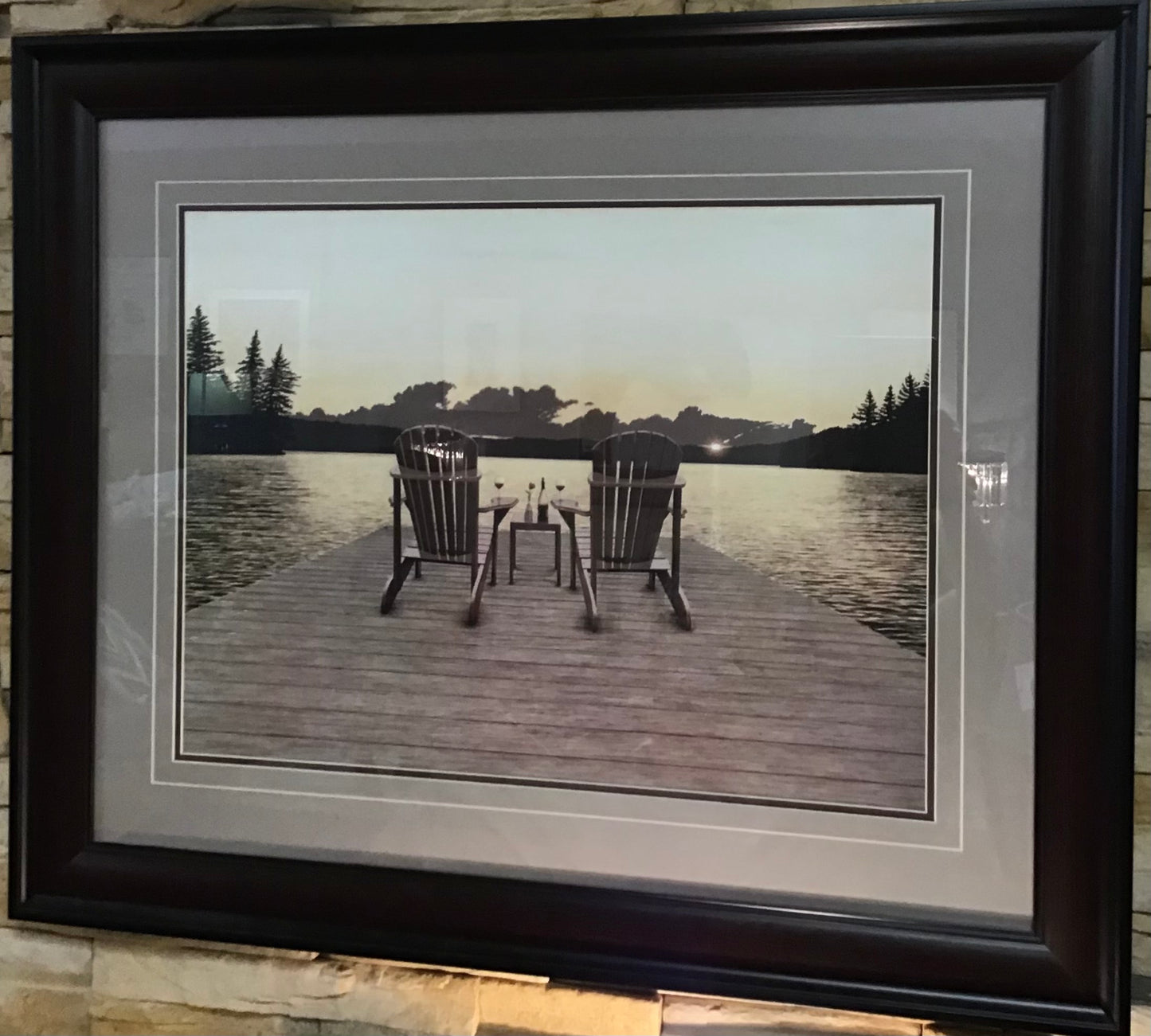 'Sitting on The Dock' Framed Art