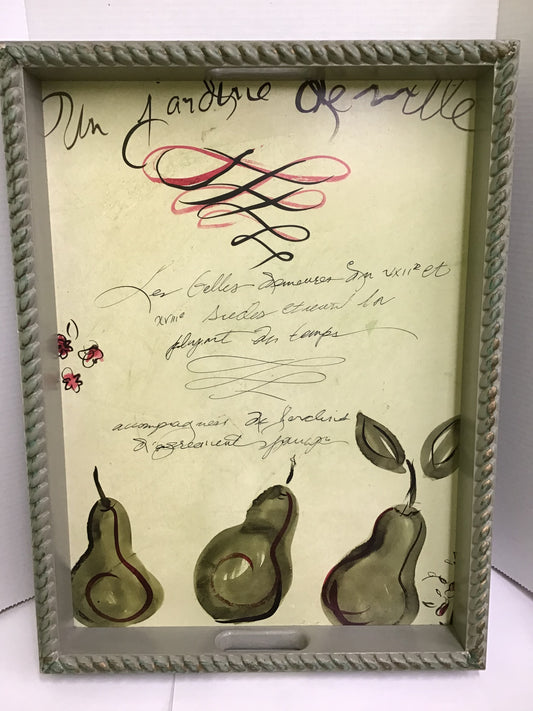 Wood Tray with Handles