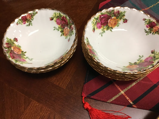 Royal Albert Old Country Roses Fruit Nappies (8)