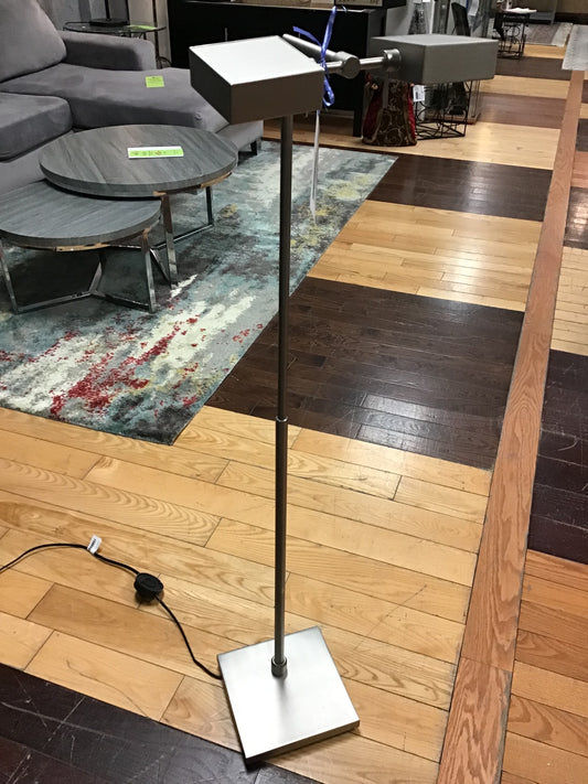 Silver Metal Modern Floor Lamp