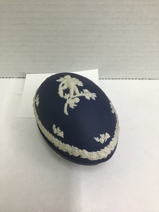 Wedgwood Jasperware Trinket Dish- Royal Blue