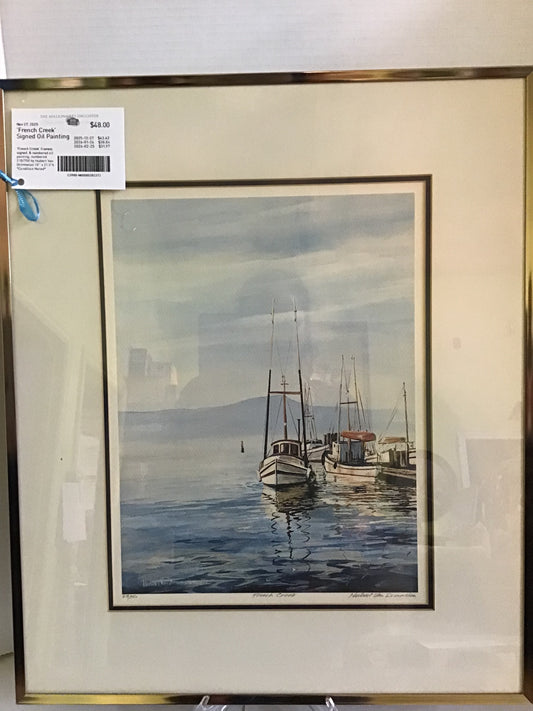 'French Creek' Signed Oil Painting