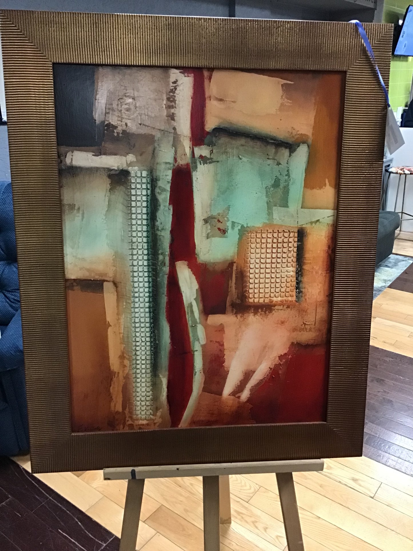 Signed Frank Vostell Abstract Art