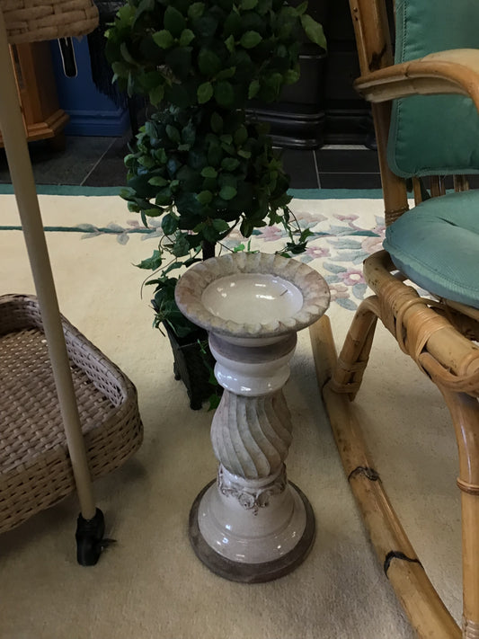 Decorative Ceramic Planter/Candlestick Holder