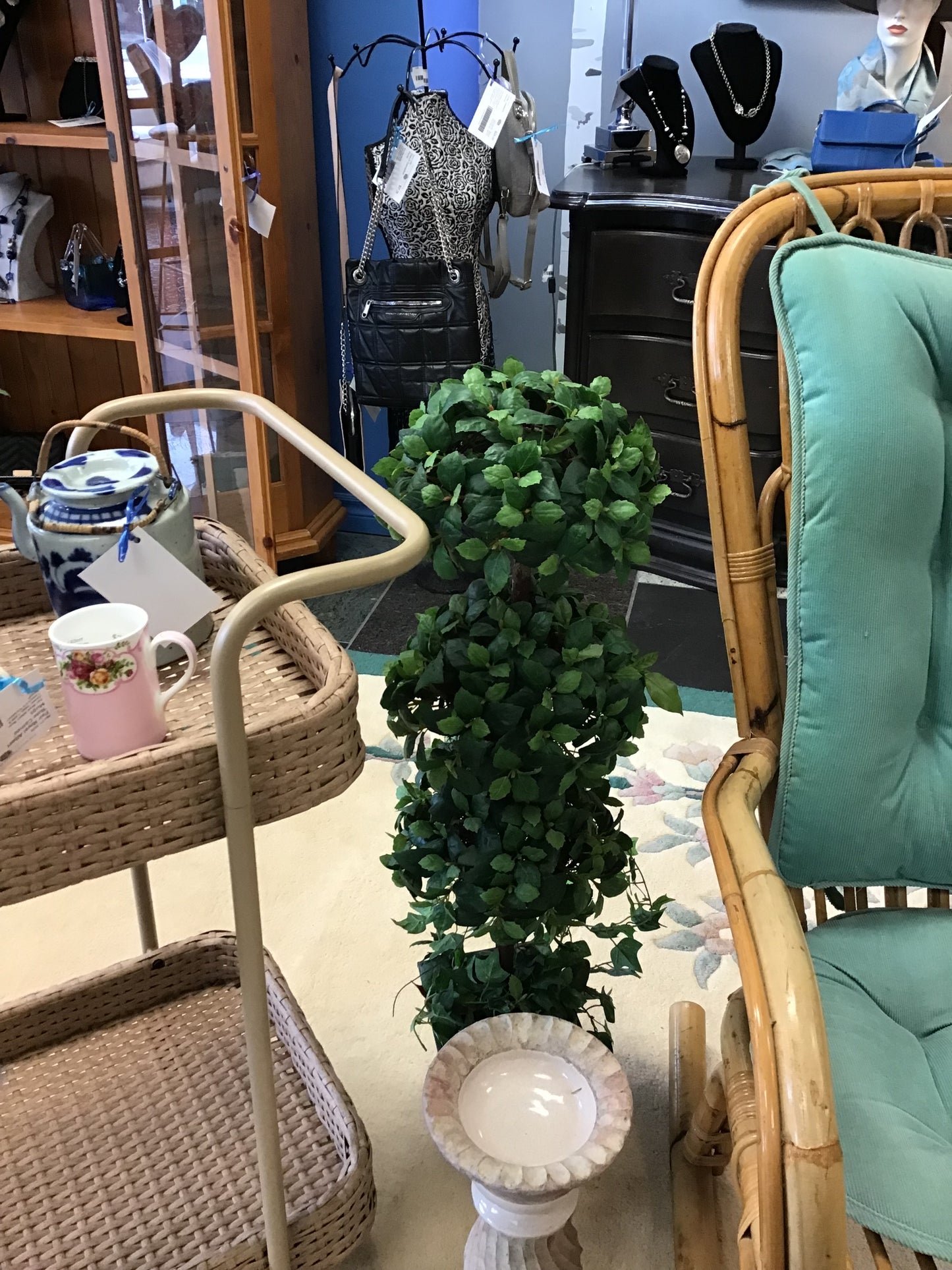 Decorative Topiary Tree in Planter