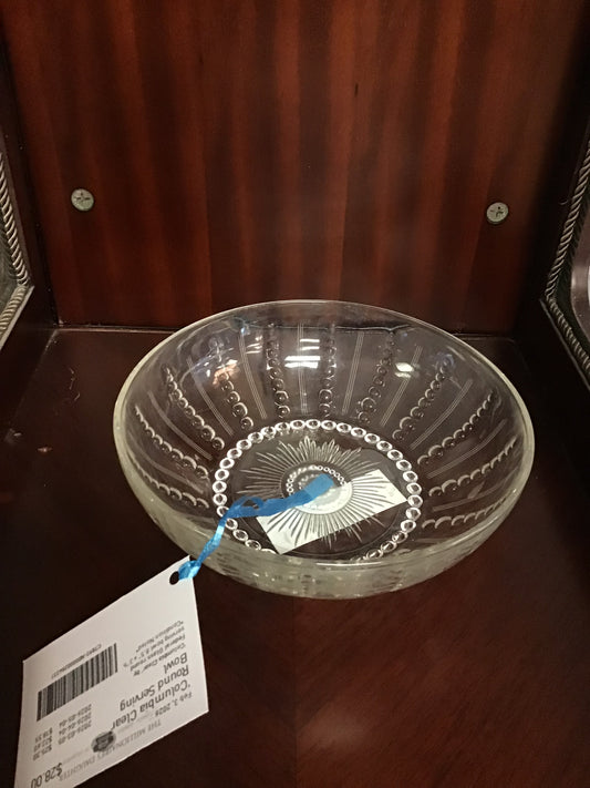 'Columbia Clear' Round Serving Bowl