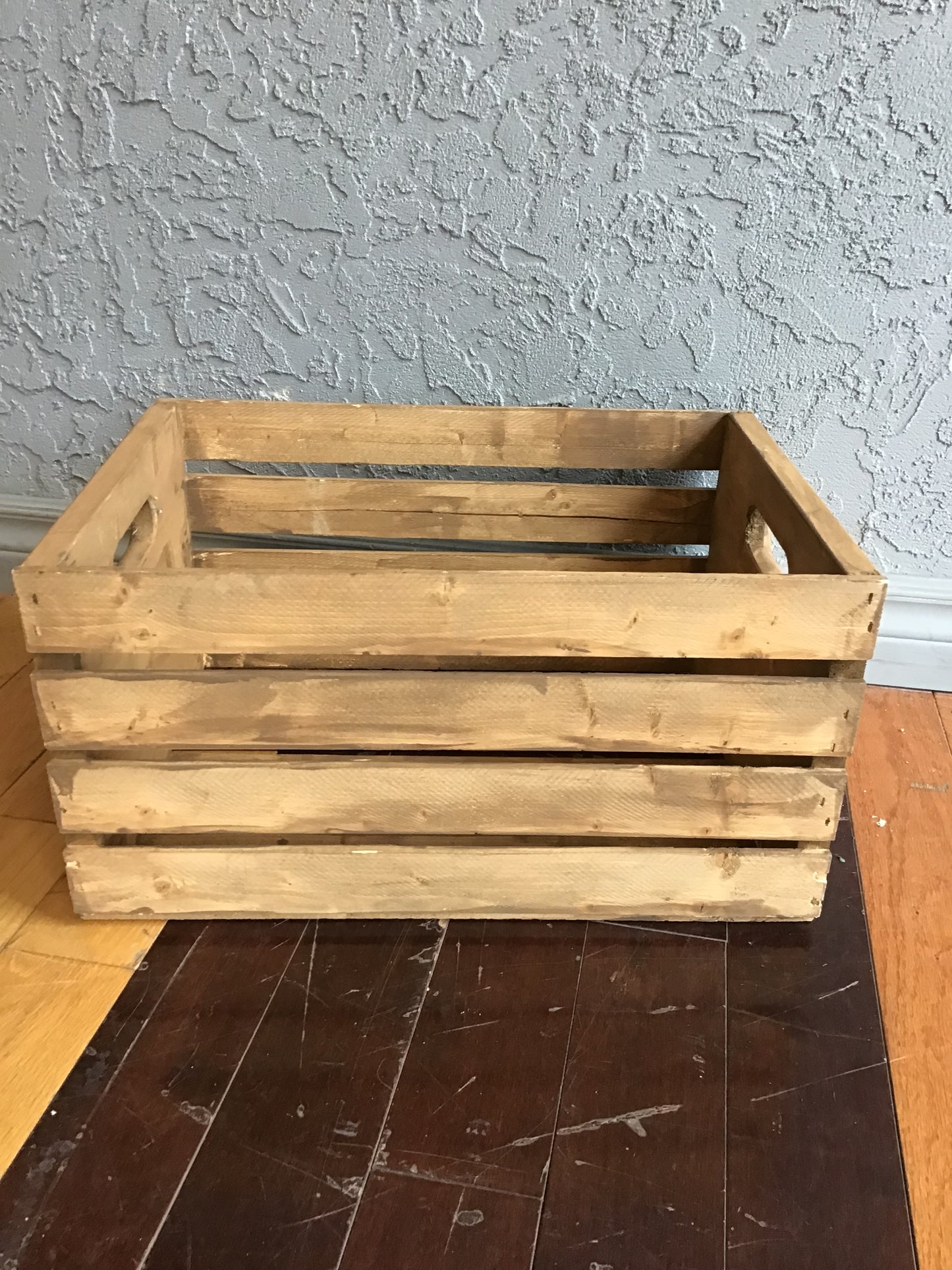 New! Natural Wood Crate