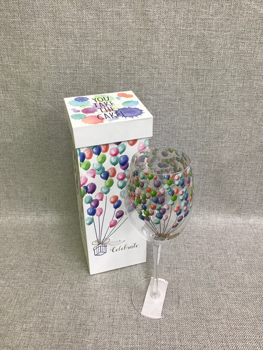 New! Cypress Home Wine Glass- Celebrate