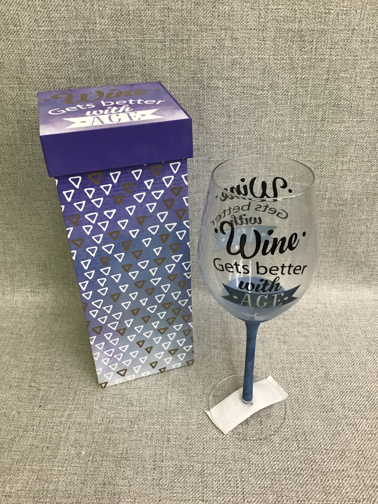 New! Cypress Home Wine Glass- Wine Gets Better...