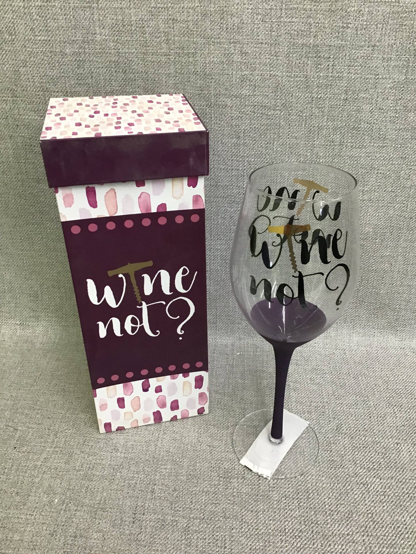 New! Cypress Home Wine Glass- Wine Not?