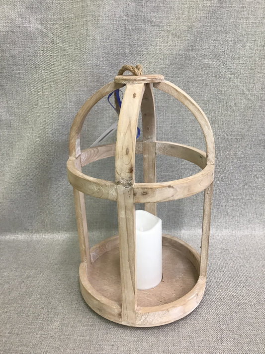 New! Natural Wood Lantern