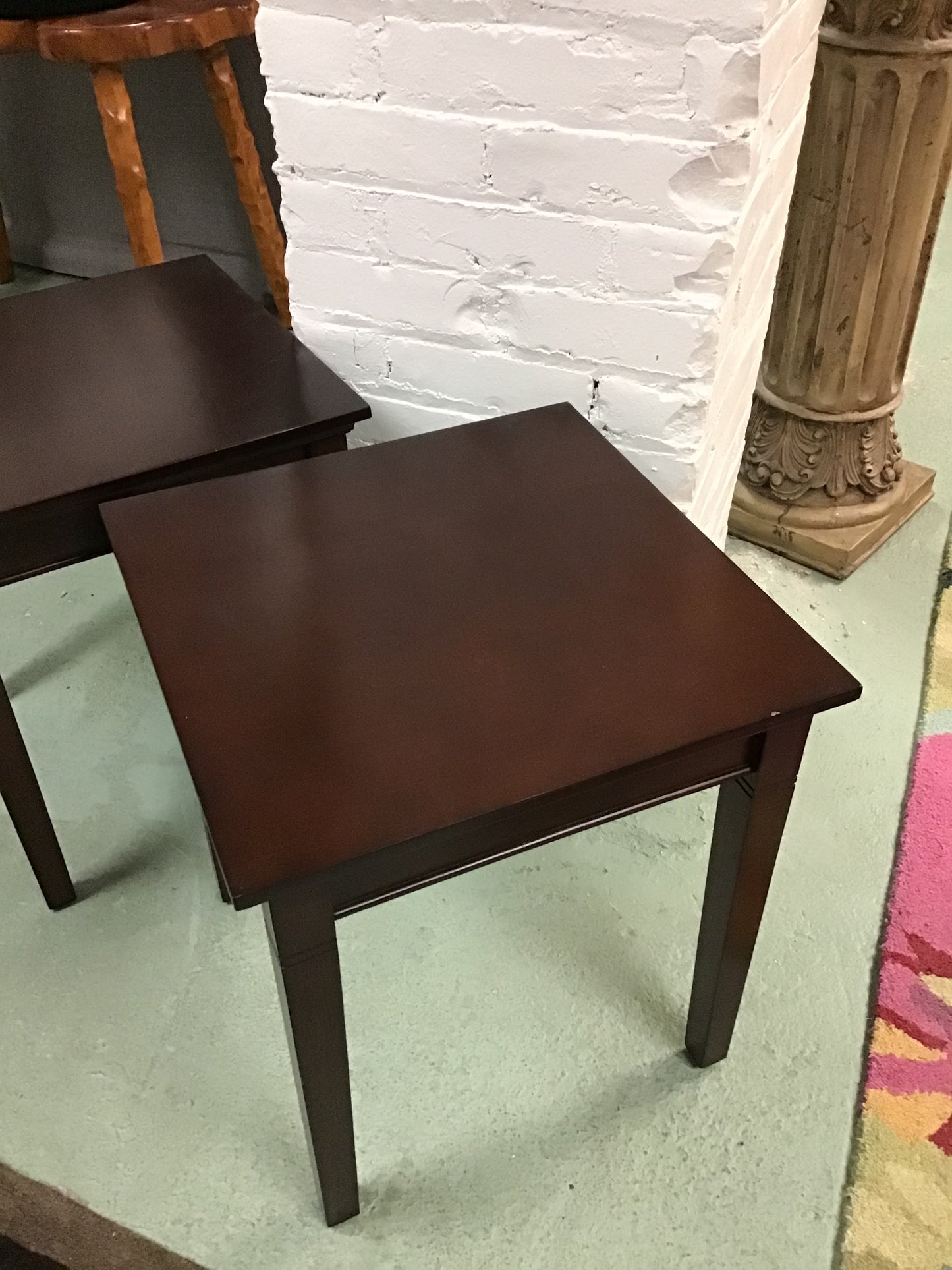 Dark Wood Side Table