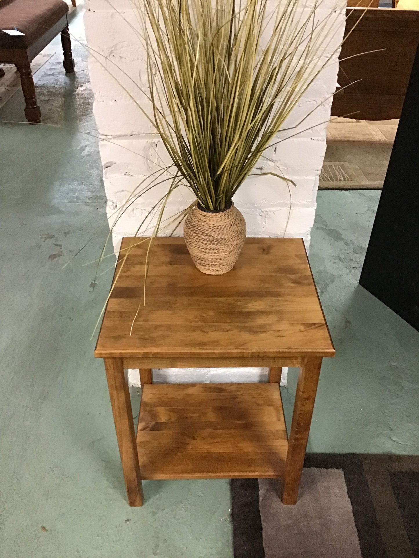 Natural Wood Side Table