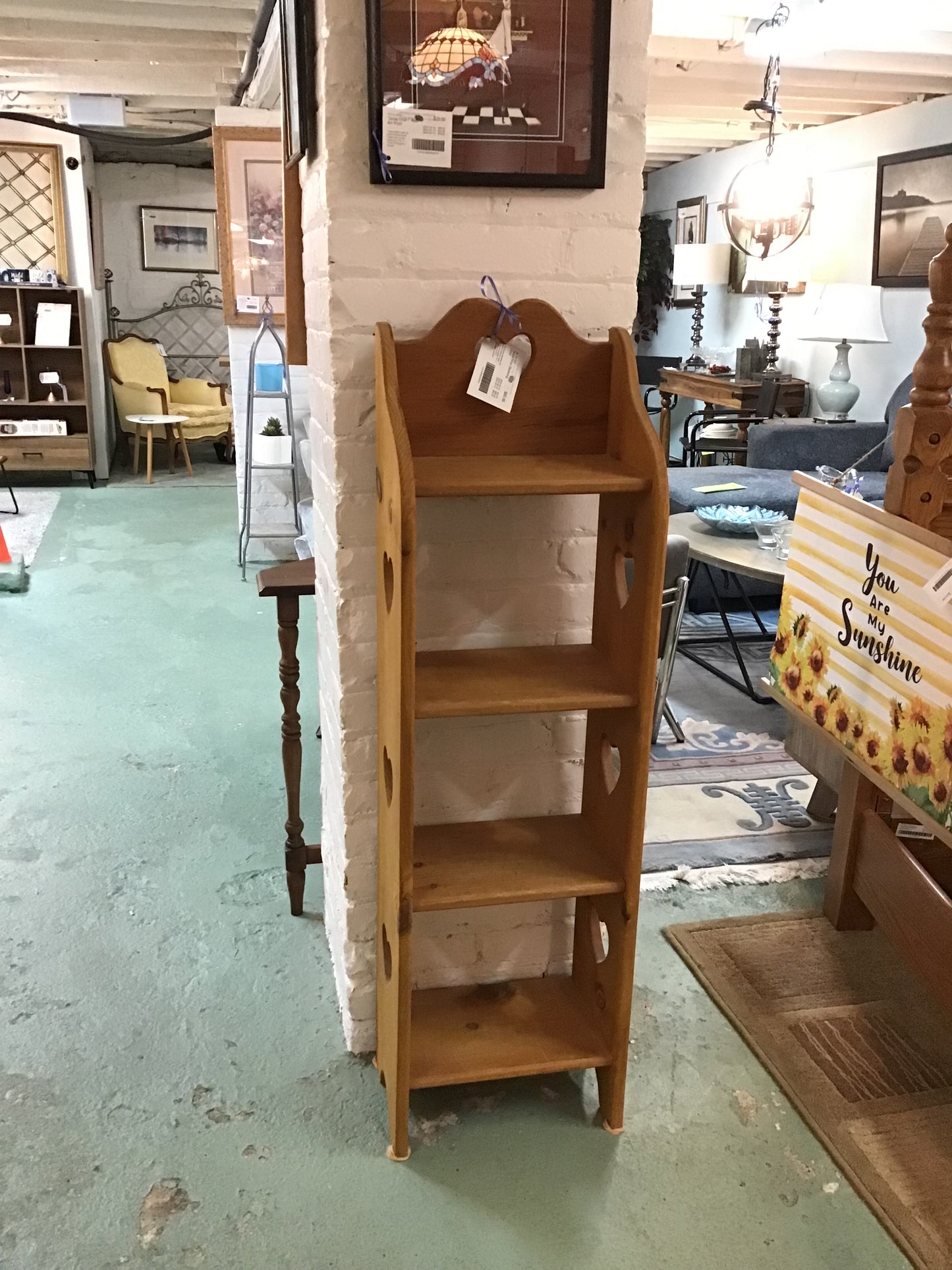 Solid Pine Shelving Unit