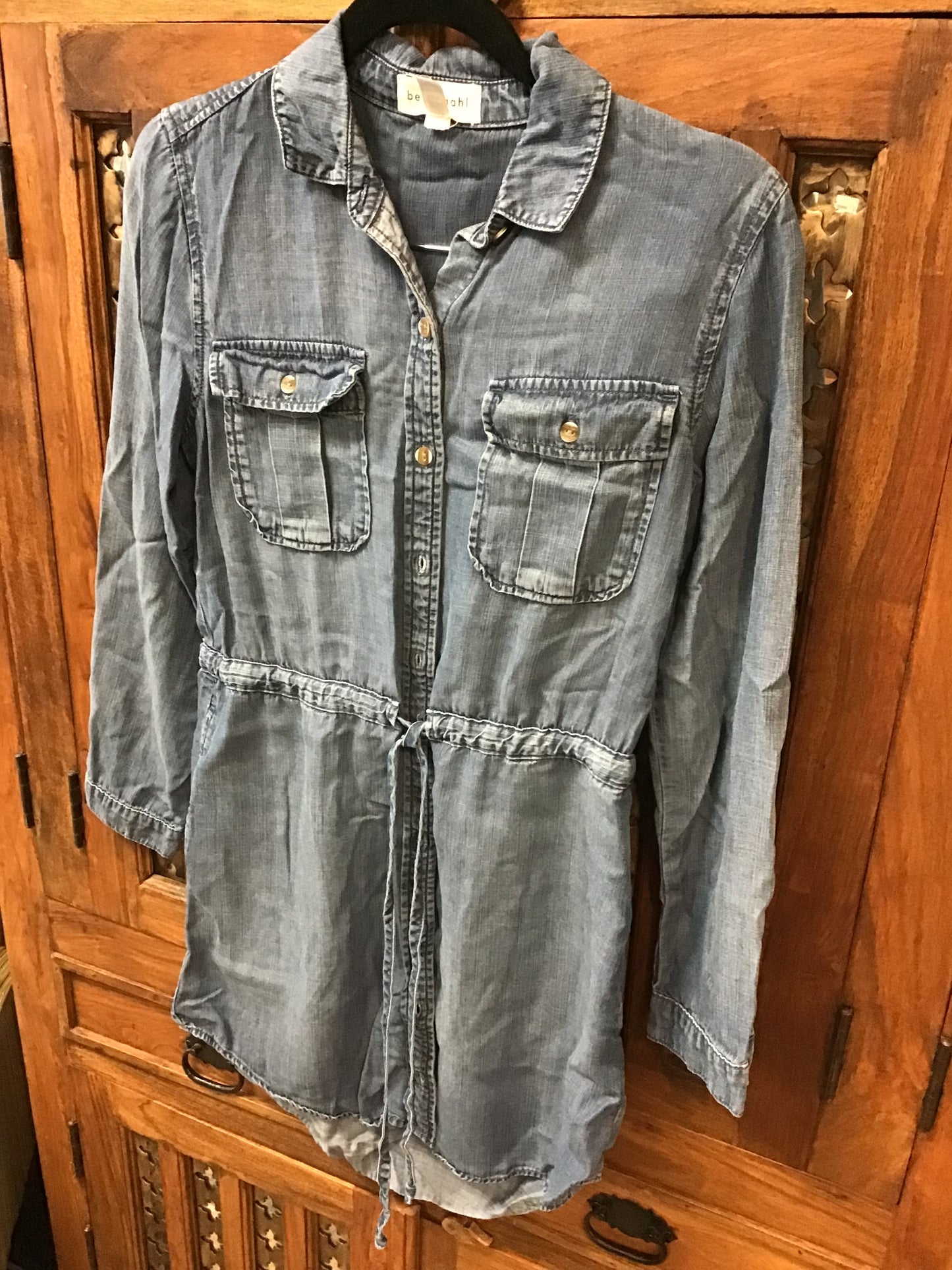 BELLA DAHL Jean Shirt Dress