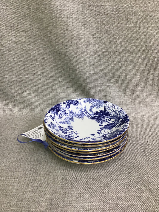 Royal Crown Derby 'Blue Mikado' Cereal Bowls (7)