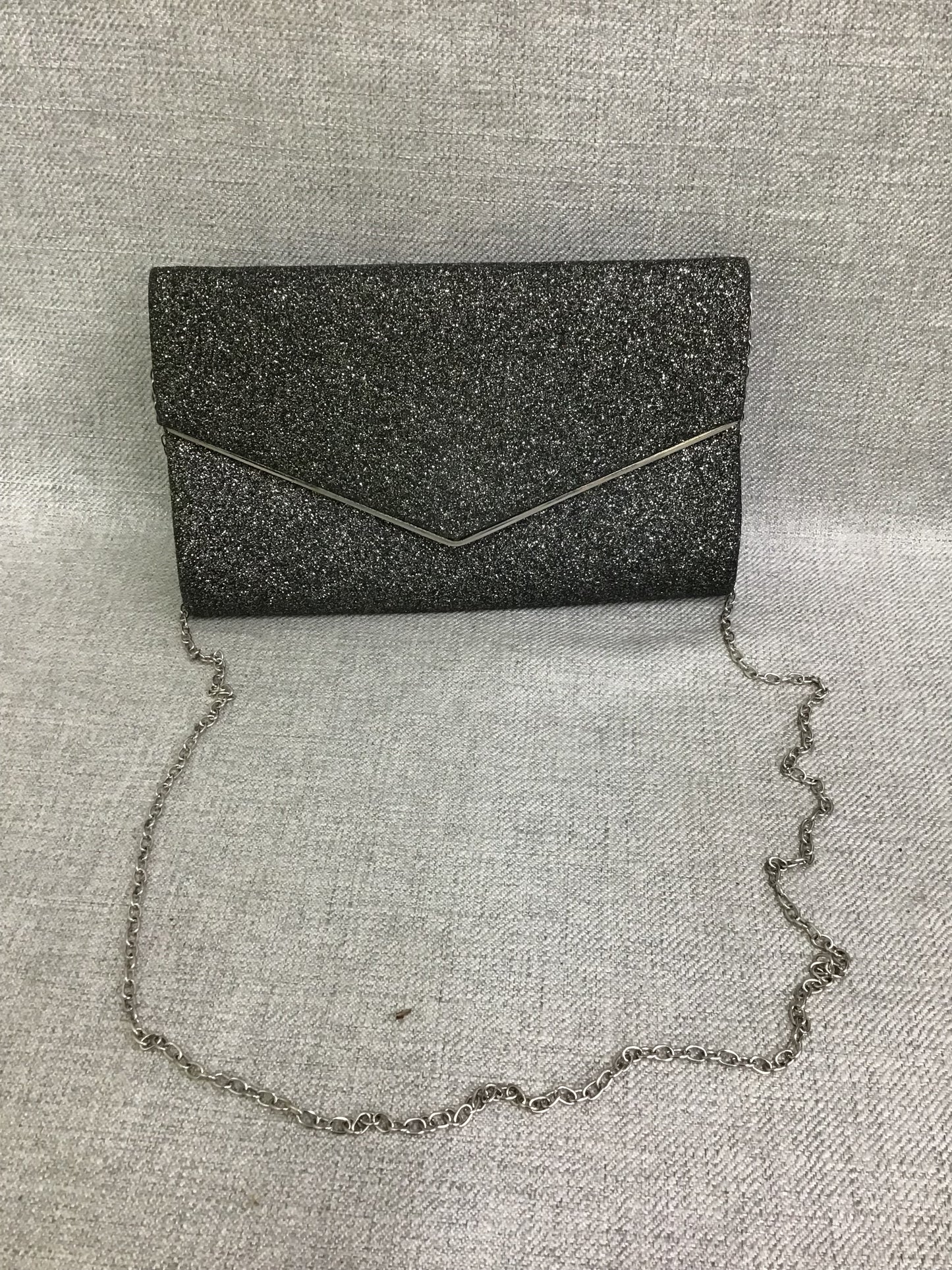 Silver Sparkly Evening Bag