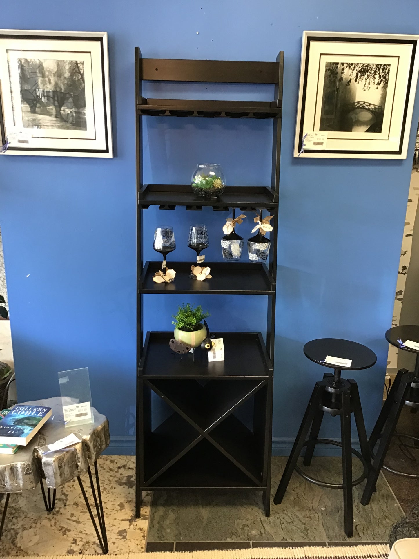 Ikea 'Hoghem' Wine/Bar Wall Shelving Unit