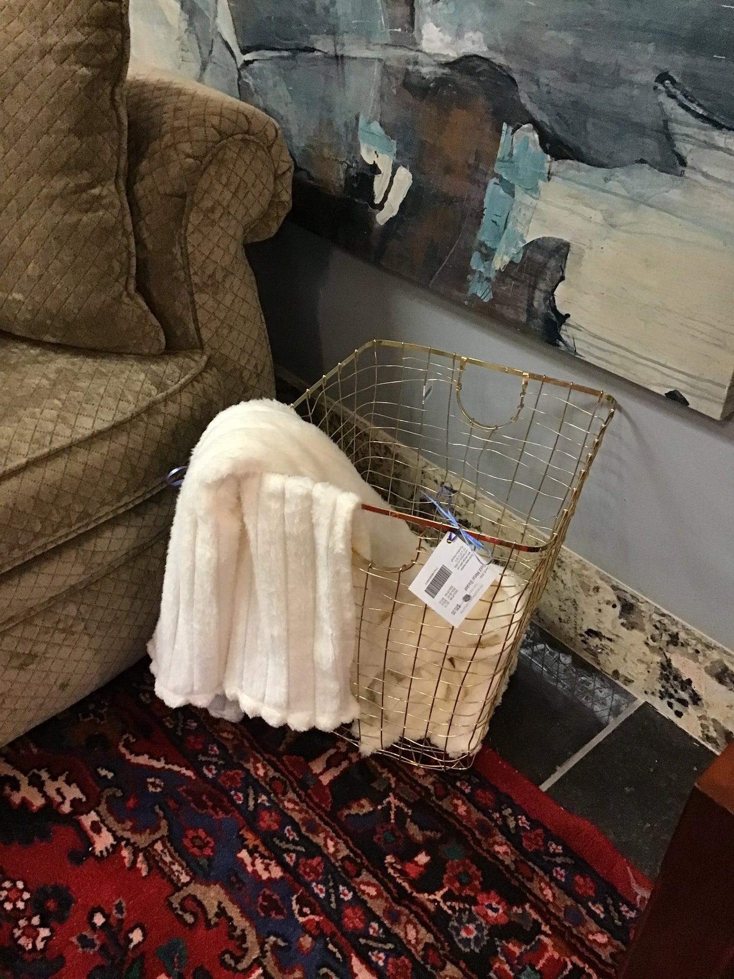 Gold Metal Basket