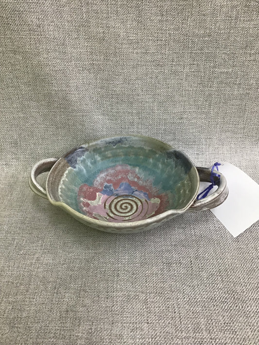Pottery Bowl w Handles