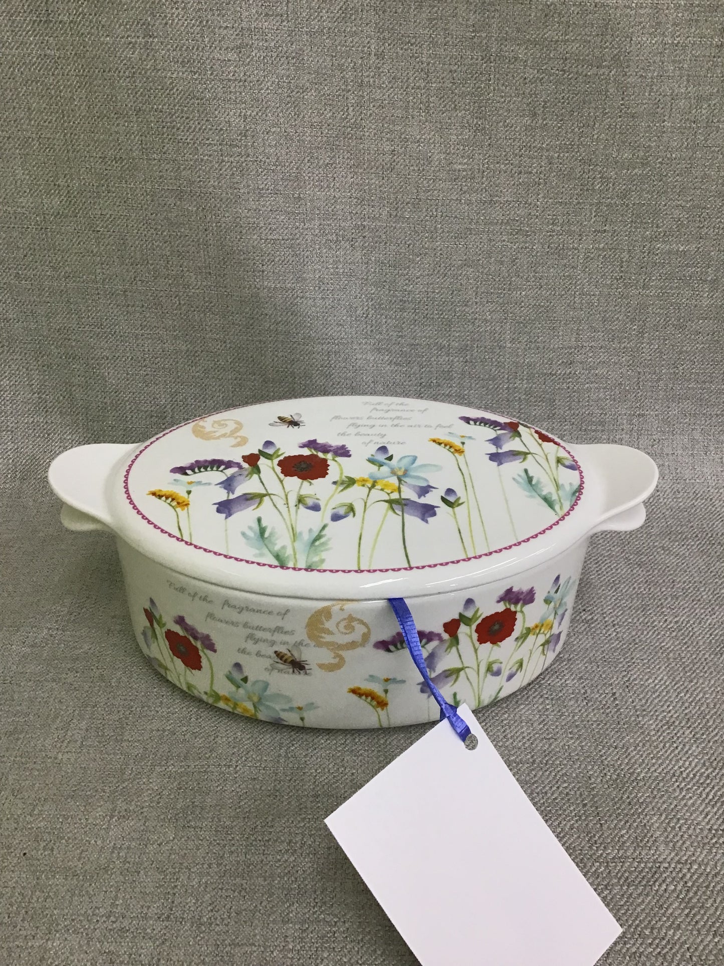 'Spring Blooms Collection' Oval Baking Dish