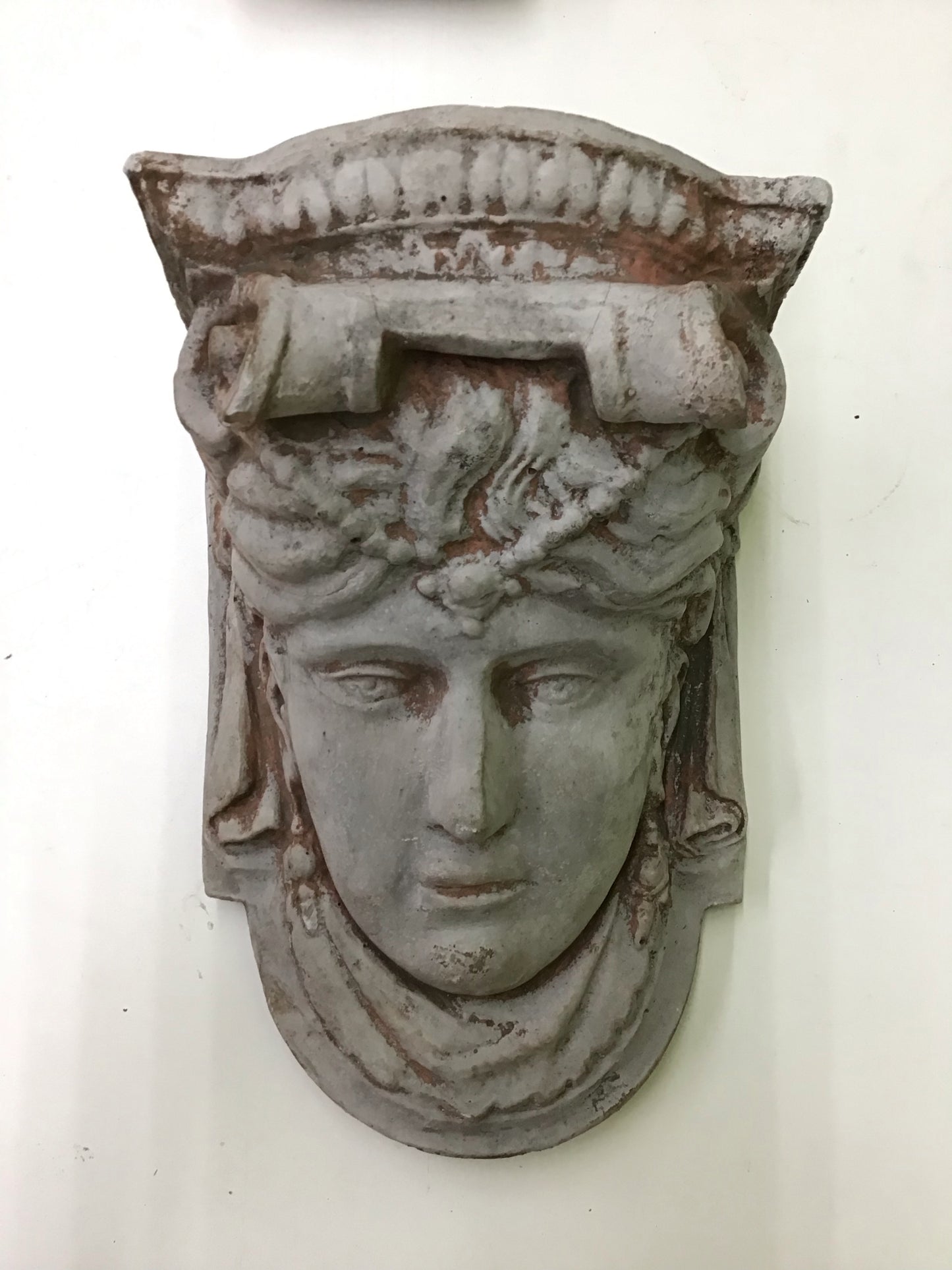 Decorative Stone Ladies Face Wall Sconce