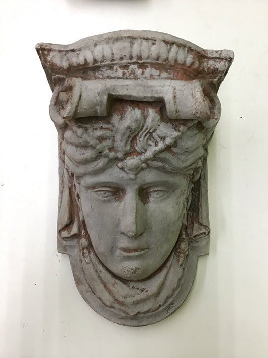 Decorative Stone Ladies Face Wall Sconce