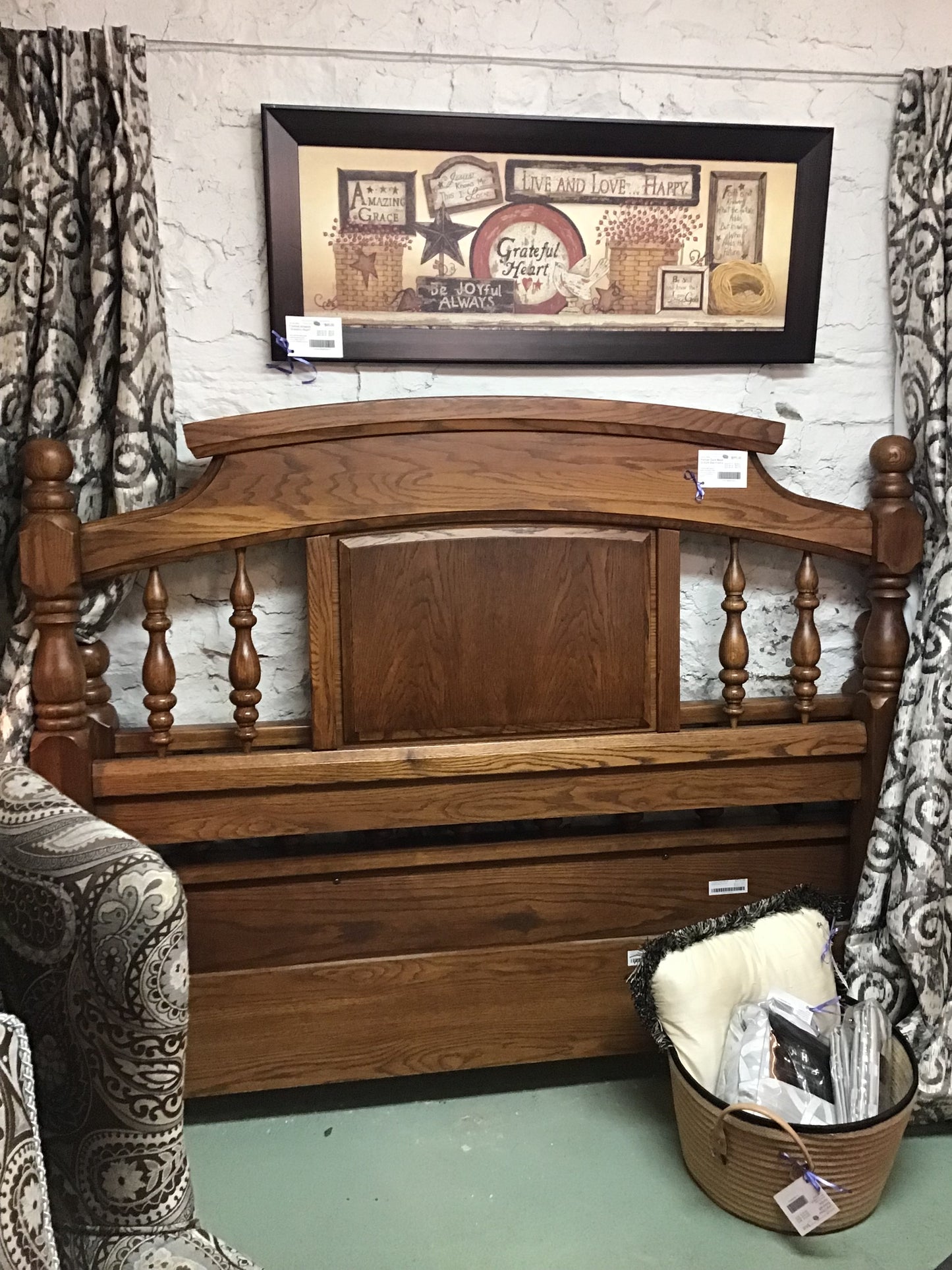 Palliser Dark Wood QUEEN Bed Frame