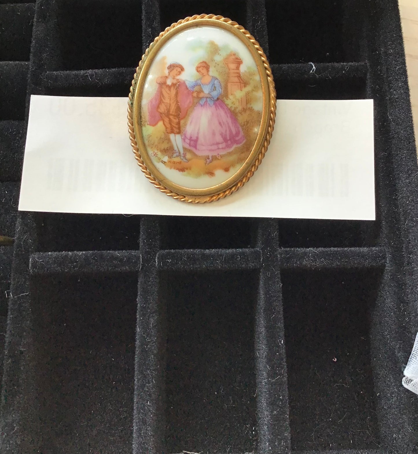 Vintage Limoges Brooch