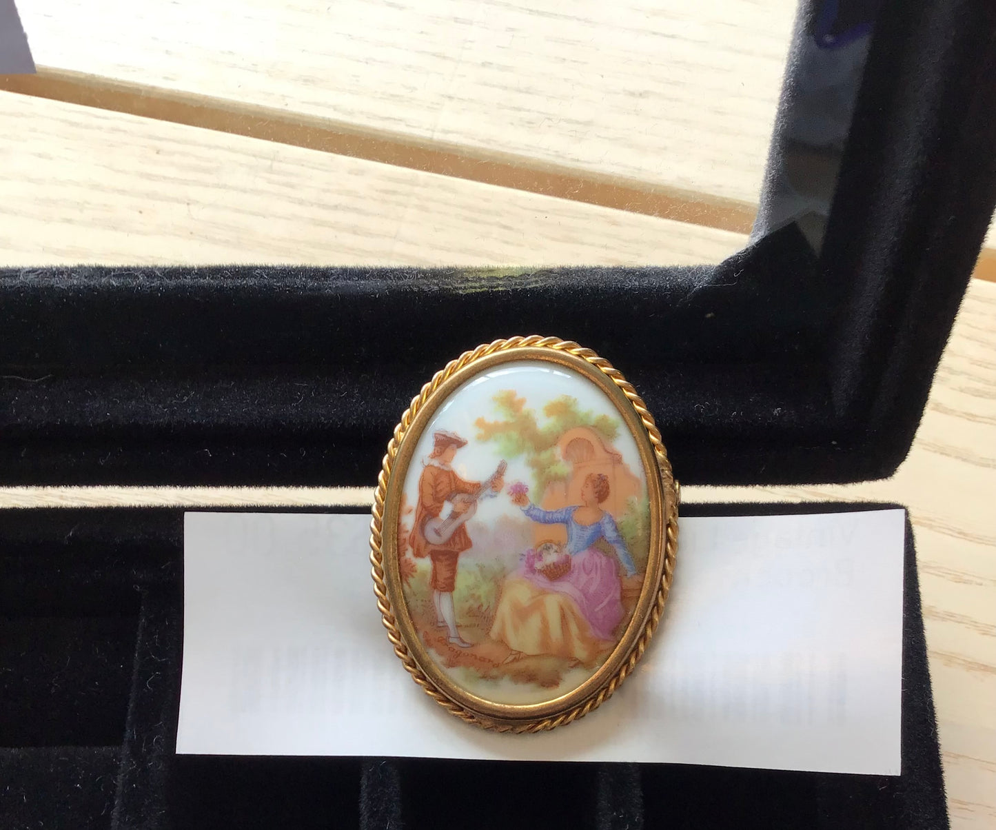 Vintage Limoges Brooch