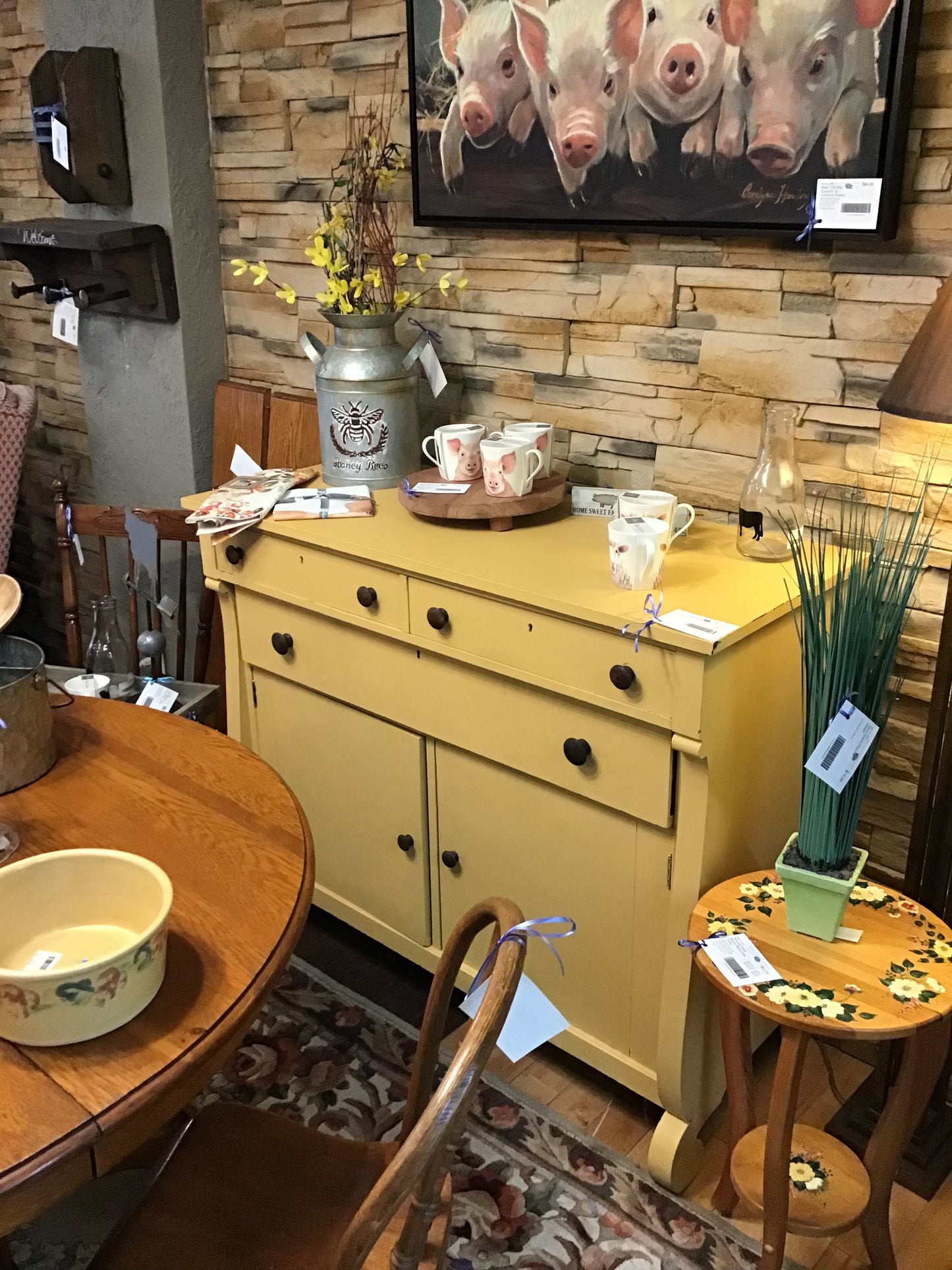 Painted Solid Wood Hutch