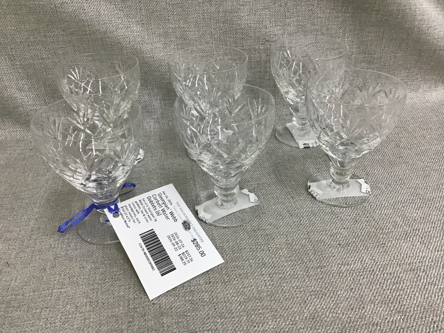 'Georgian' Webb Corbett Water Goblets (6)