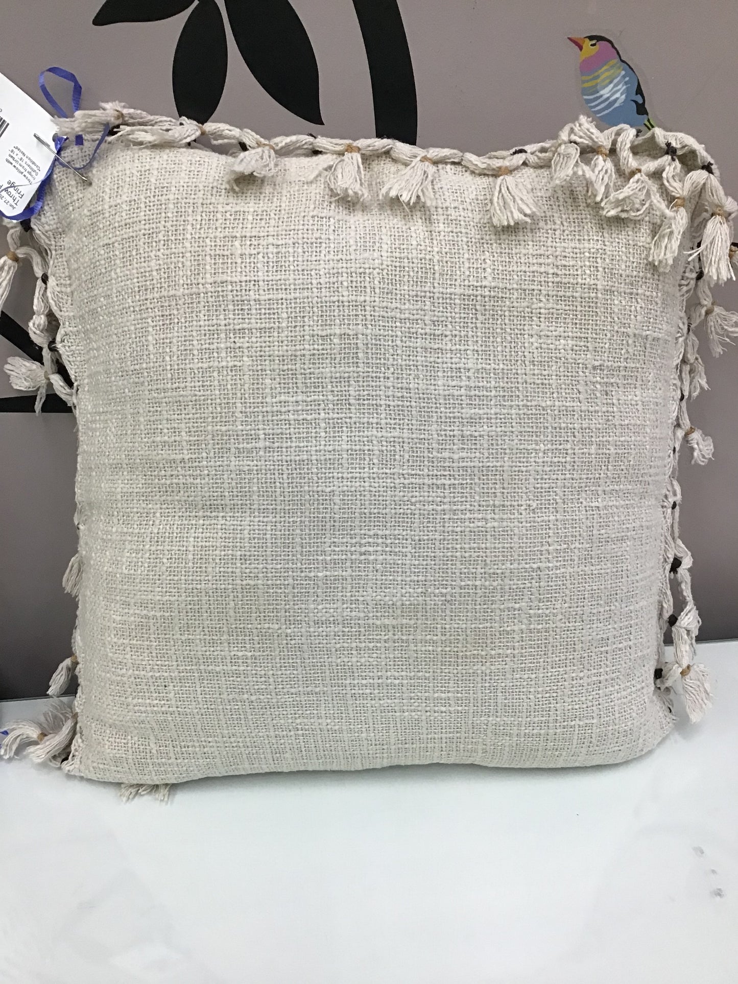 Throw Pillow w Fringe