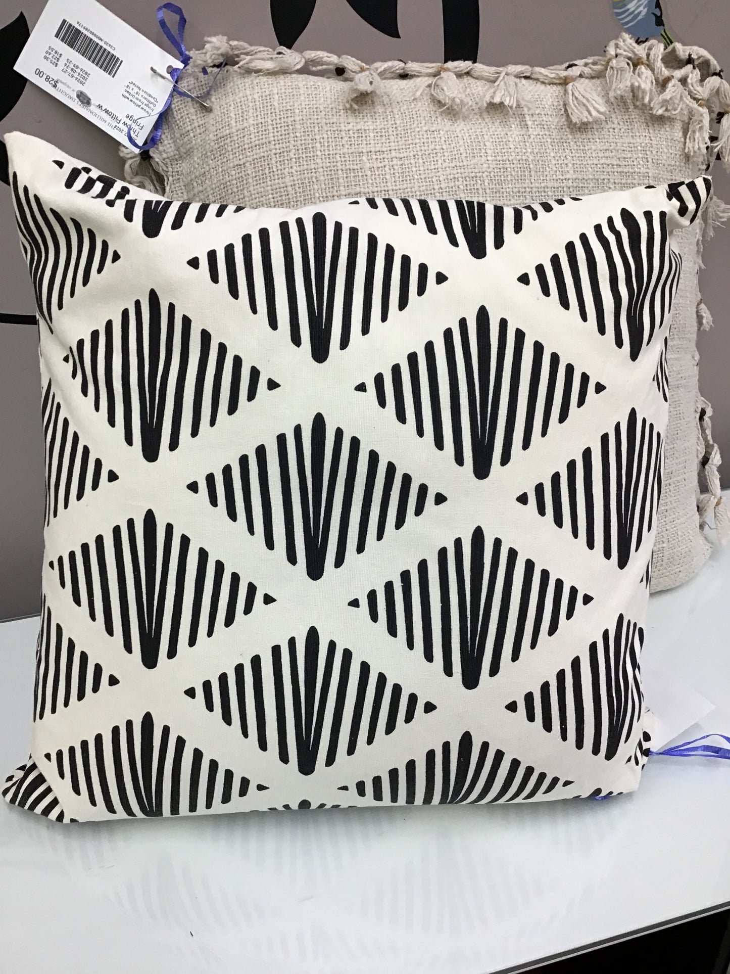 Black & White Throw Pillow