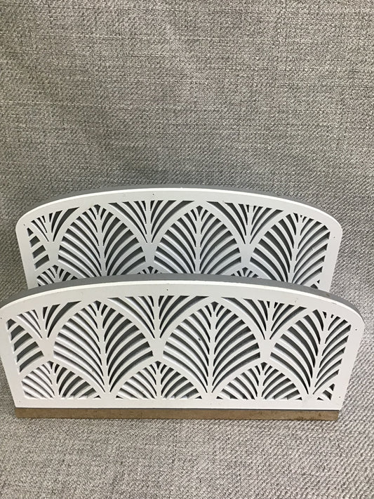 Modern Painted Wood Mail Holder