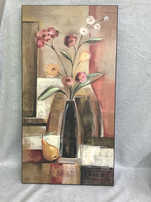 Vase With Flower & Fruit Canvas