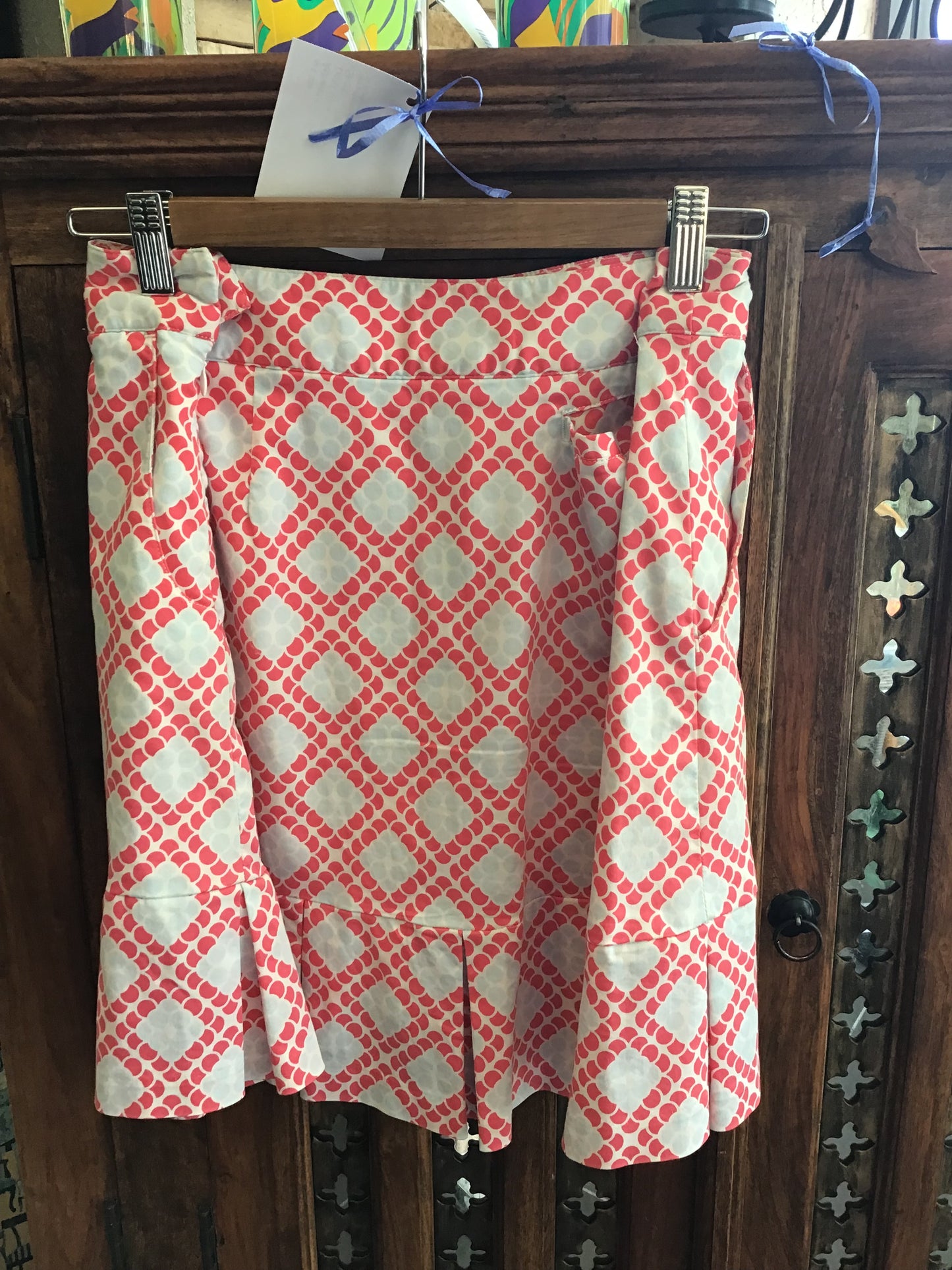 Ashworth Pink and Light Blue Design Skort