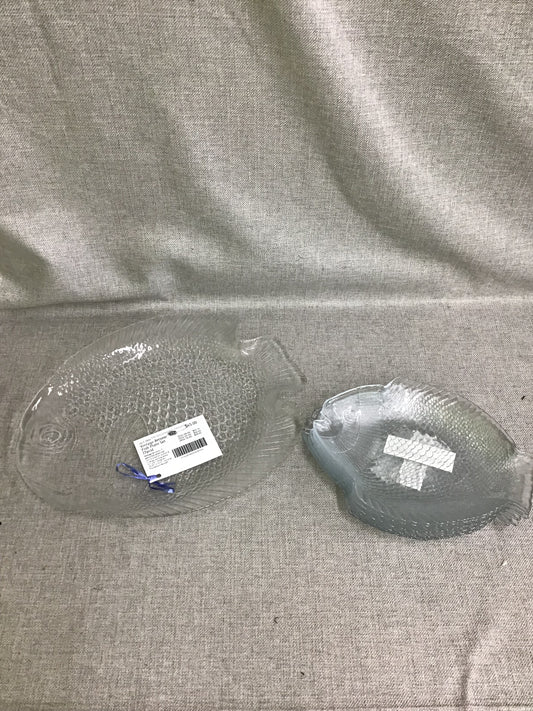 Vintage Arcoroc Fish Plate Set (7pcs)