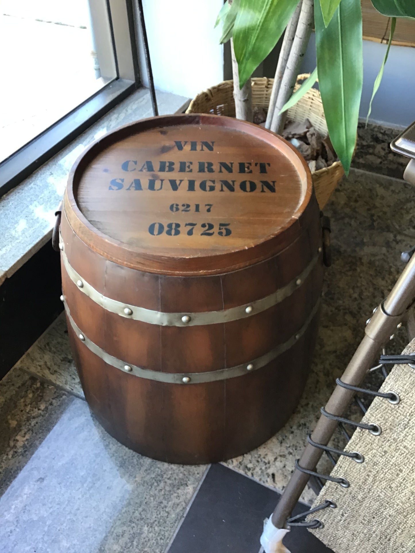 Side Table Wine Barrel