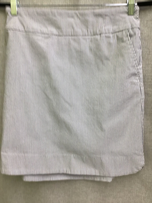 White and Blue Striped Skort