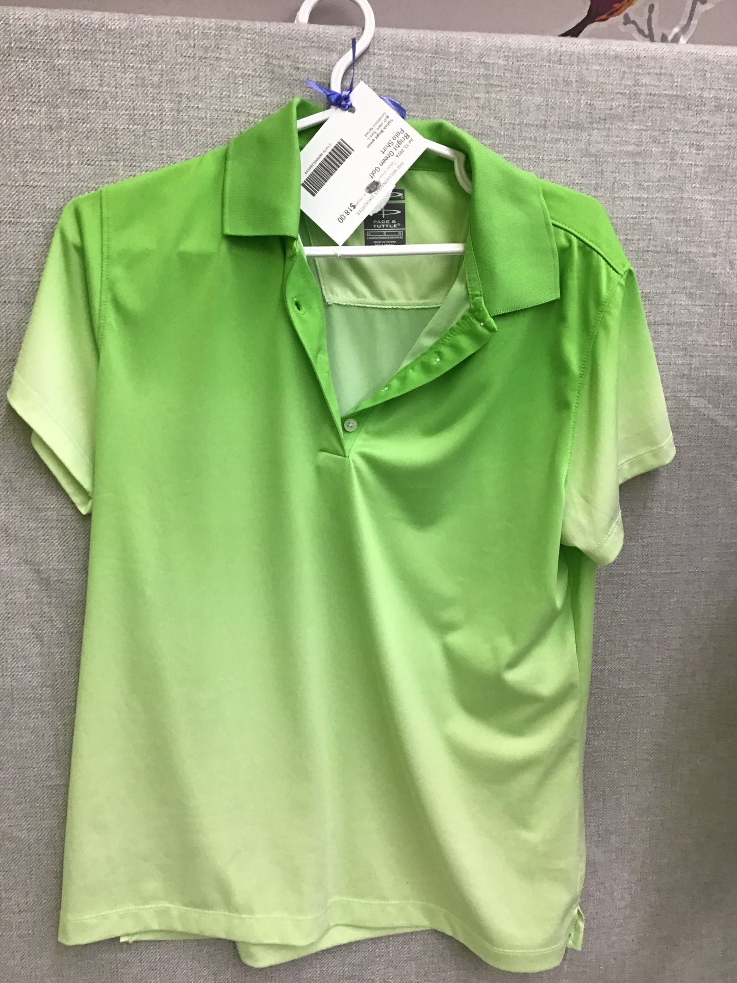 Bright Green Golf Polo Shirt