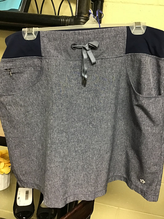 Blue Pull-On Golf Skort