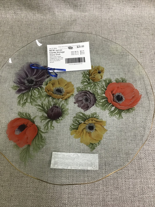 MCM James Clarke Vintage Glass Dish