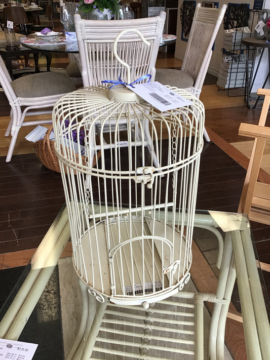 Cream Tone Decorative Metal Birdcage