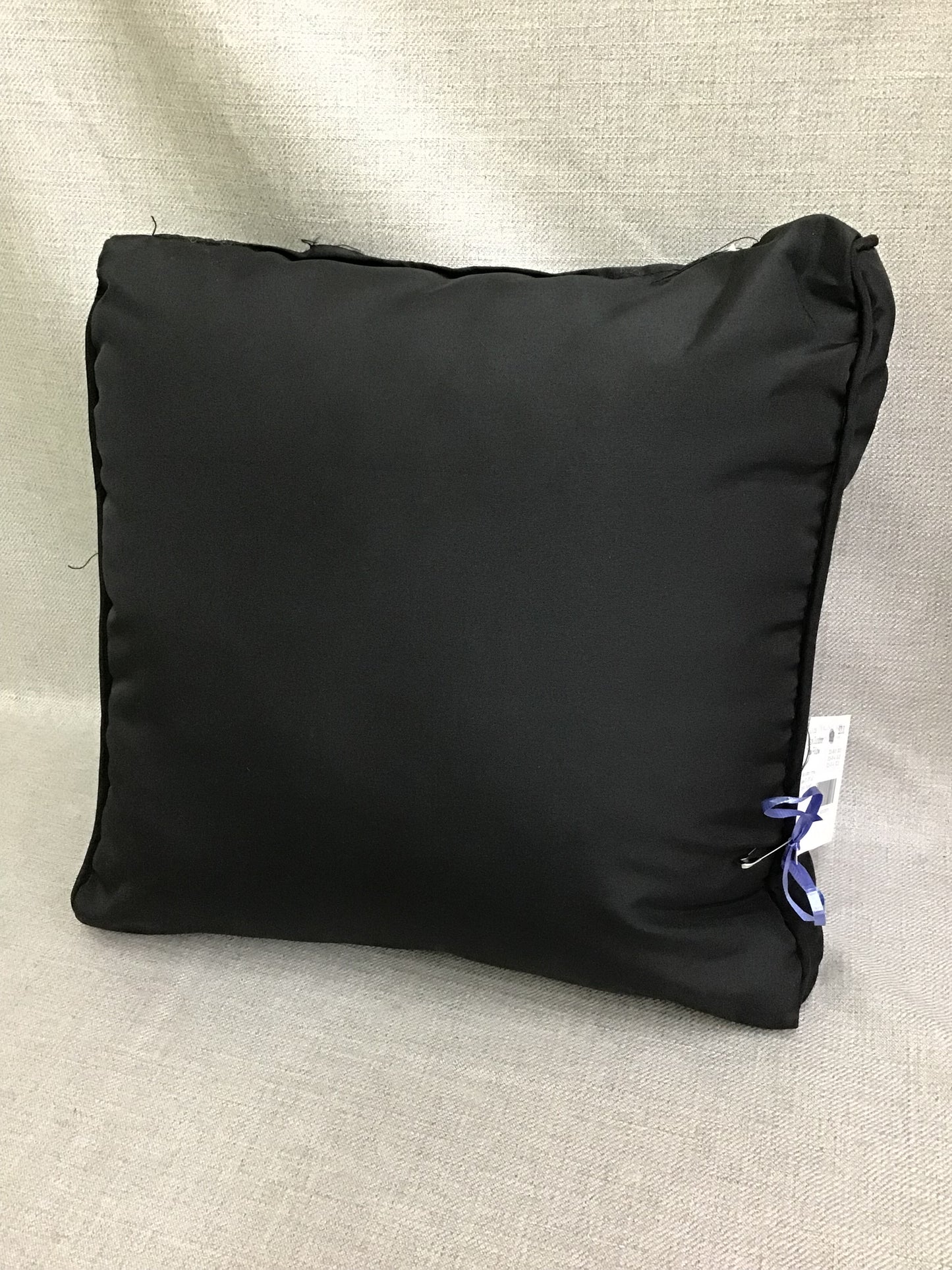 Black Outdoor Throw Pillow