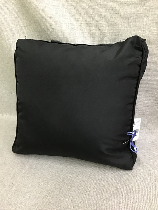 Black Outdoor Throw Pillow