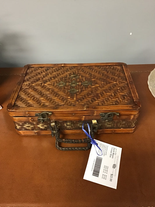 Dark Woven Trinket Box