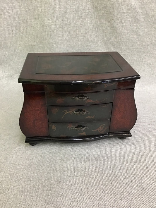 Bombay Co Dark Wood Jewellery Box